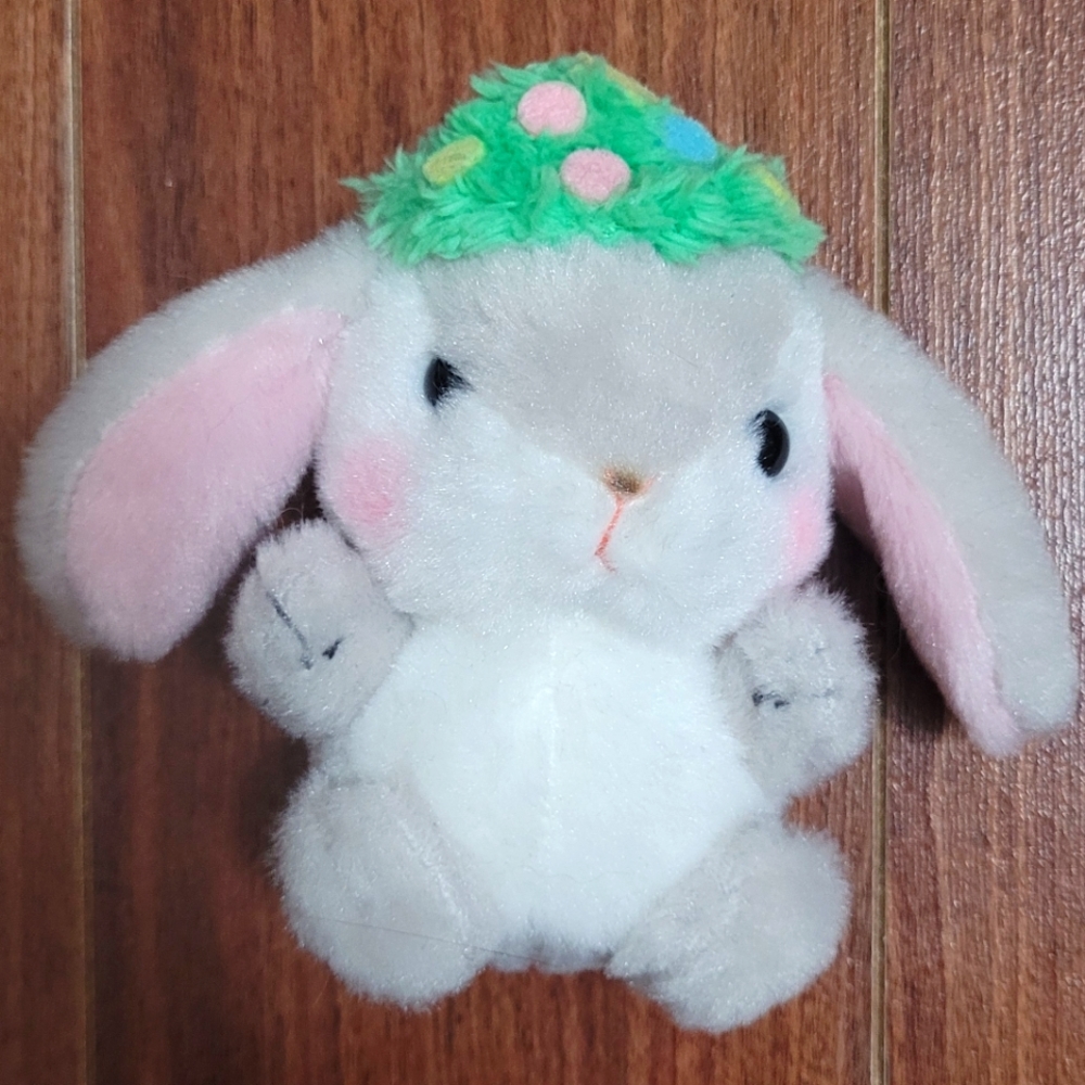 Amuse Christmas Tree Bunny Keychain Plush